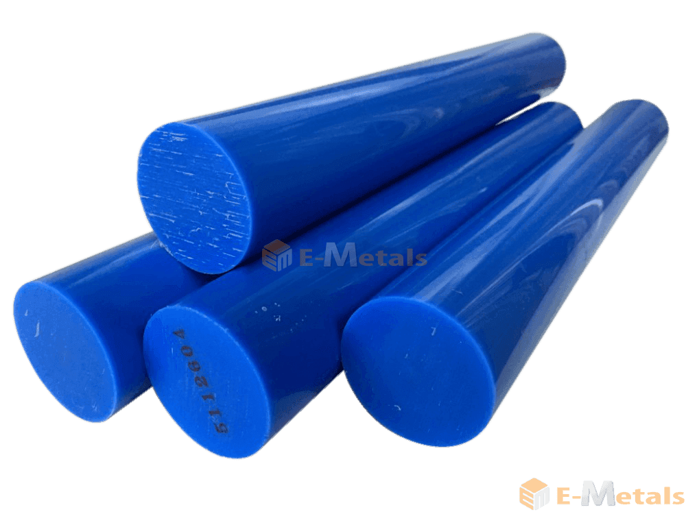 プラスチック MC901 丸棒（青） 直径 100mm　740 mm - 2